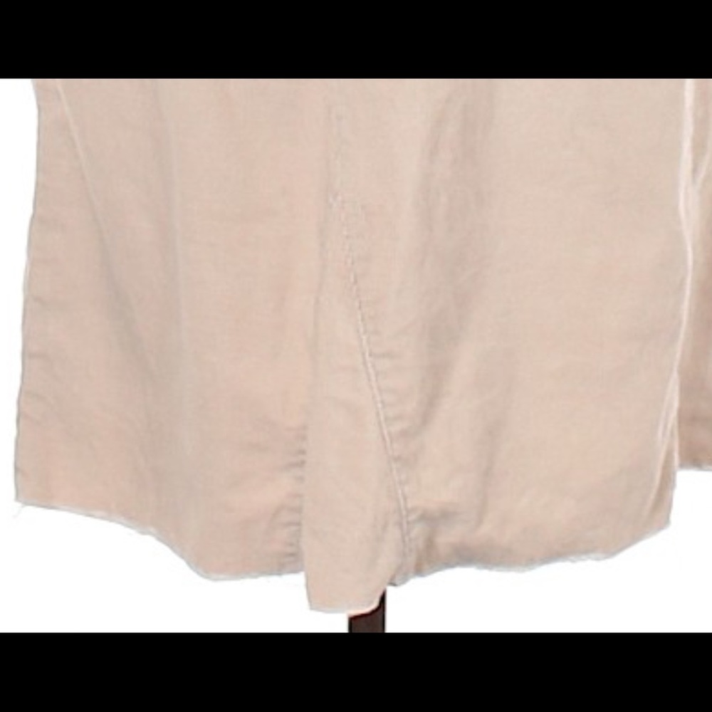 Gap 1969 Distressed Corduroy Cream Midi Skirt 32 Cute Casual Trendy Distressed - Picture 3 of 10